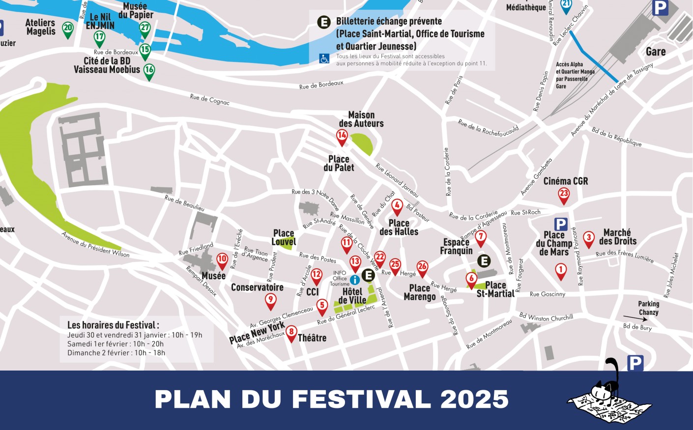 Plan du festival 2025